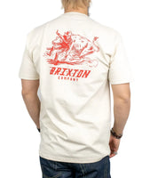 Brixton - T-Shirt - Bulldogger - Tjur - Krämvit