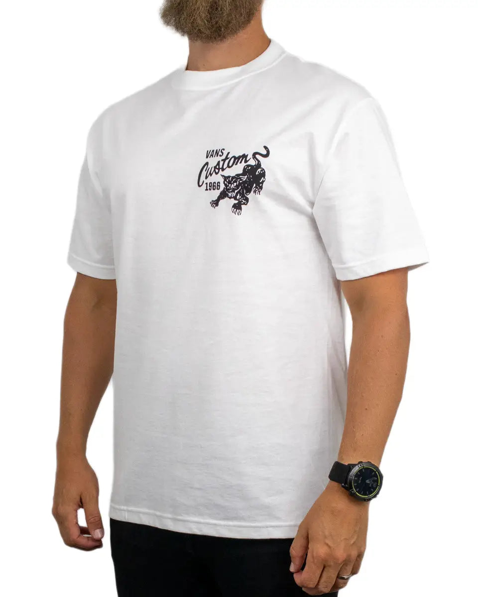 Vans - T-Shirt - Custom Cat - Vit