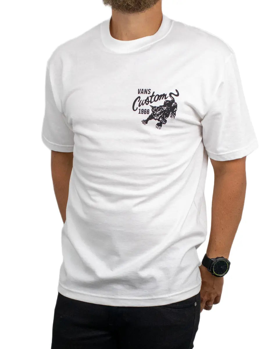 Vans - T-Shirt - Custom Cat - Vit