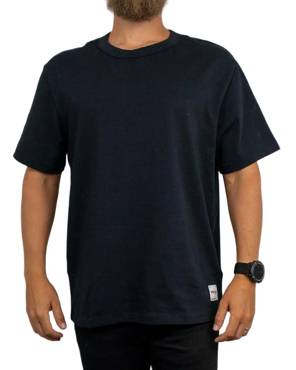 Wrangler - Tung T-shirt - SS Solid Tee Black - Svart