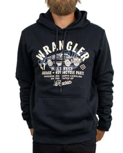Wrangler - Hoodie - Americana Black Beauty - Svart
