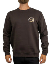 Wrangler - Sweatshirt - Small Graphic Crew Chocolate Torte - Brun