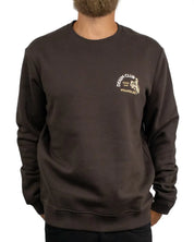 Wrangler - Sweatshirt - Small Graphic Crew Chocolate Torte - Brun