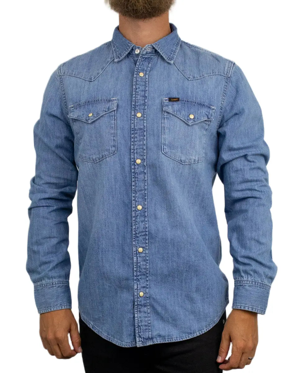 Lee Jeans - Skjorta - Regular Western Shirt Cliffside - Blå