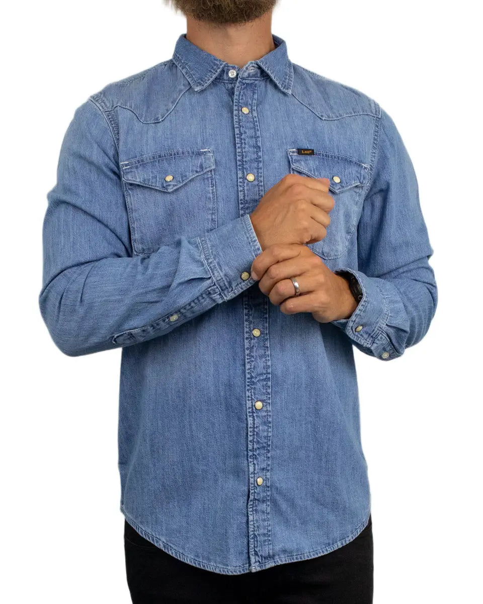 Lee Jeans - Skjorta - Regular Western Shirt Cliffside - Blå
