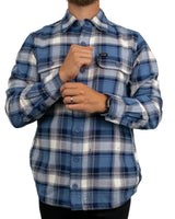 Wrangler - Skjorta - Western Utility Shirt Bering Sea - Blå