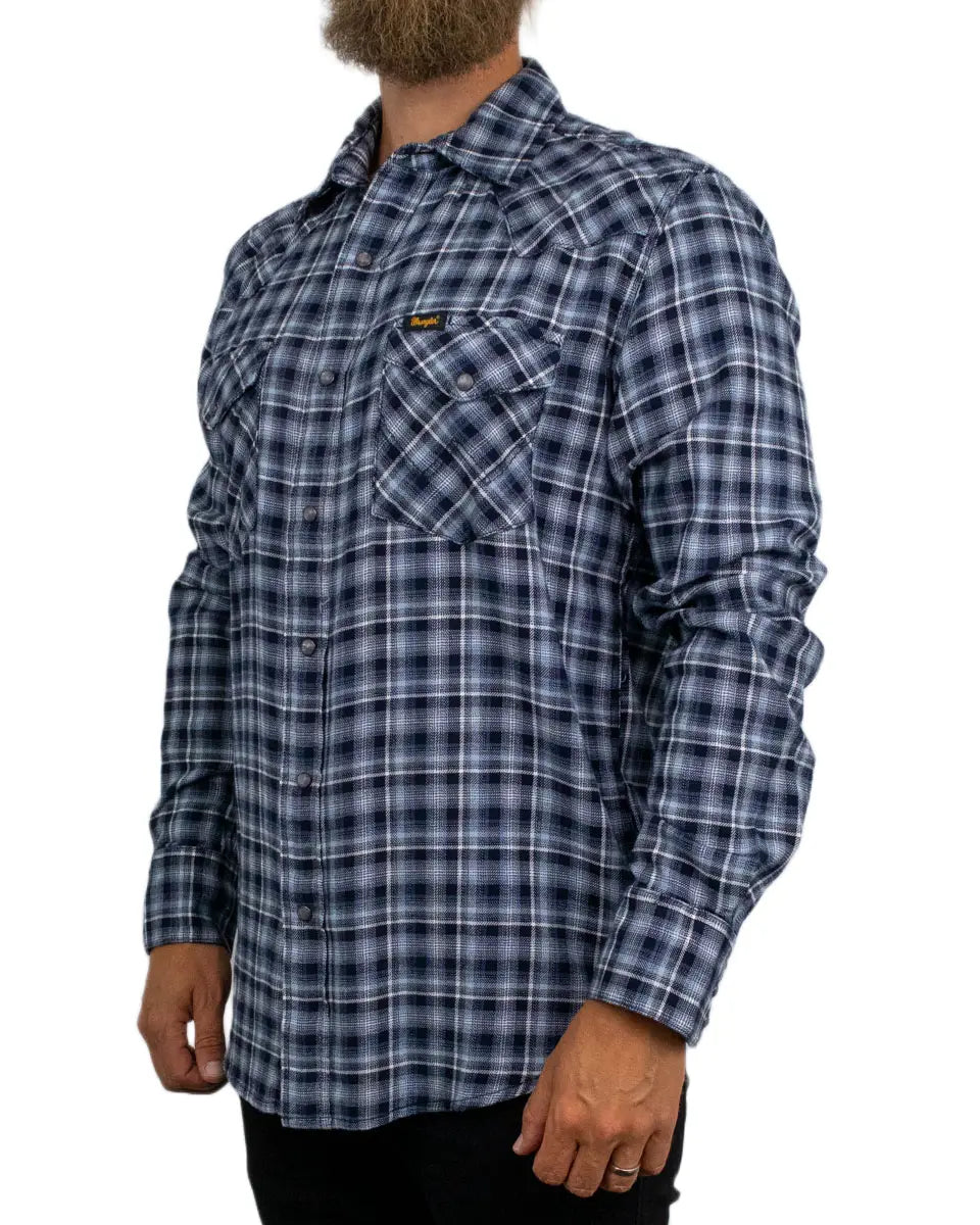 Wrangler - Skjorta - Western Shirt Deep Blue - Blå