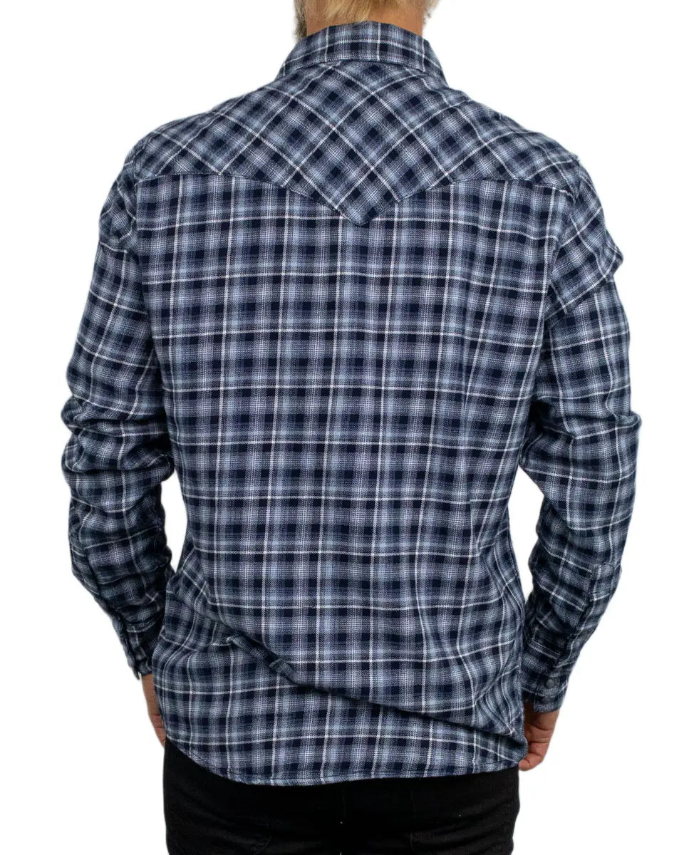 Wrangler - Skjorta - Western Shirt Deep Blue - Blå