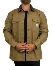 Lee Jeans - Overshirt - Workwear Relaxed Overshirt Dark Khaki - Khaki / Beige