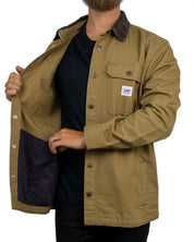 Lee Jeans - Overshirt - Workwear Relaxed Overshirt Dark Khaki - Khaki / Beige