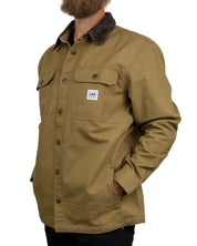 Lee Jeans - Overshirt - Workwear Relaxed Overshirt Dark Khaki - Khaki / Beige