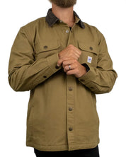 Lee Jeans - Overshirt - Workwear Relaxed Overshirt Dark Khaki - Khaki / Beige