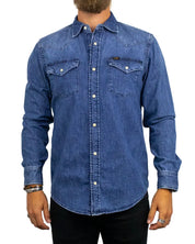 Lee Western Shirt Brookside jeansskjorta i blå, framsida