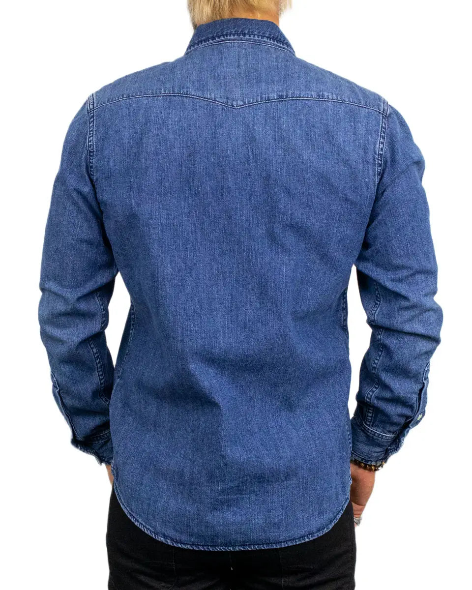 Lee Western Shirt Brookside jeansskjorta i blå, baksida