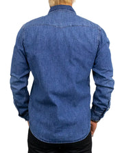 Lee Western Shirt Brookside jeansskjorta i blå, baksida