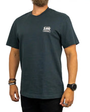 Lee Workwear Crew Tee i tvättad svart, snett framifrån