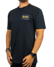 Brixton Grade T-Shirt i svart, snett framifrån