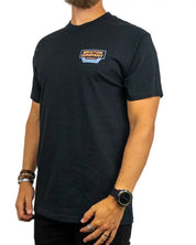 Brixton Reeves T-Shirt i svart, snett framifrån