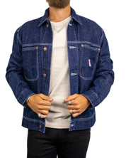 Wrangler Overshirt Indigo Nep i mörk indigo, framsida
