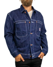 Wrangler Overshirt Indigo Nep i mörk indigo, baksida