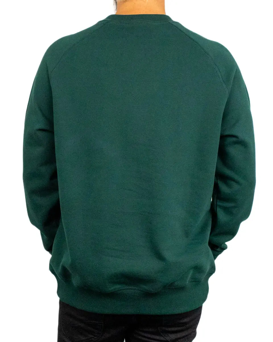Timberland Exeter River sweatshirt i mörkgrön, baksida