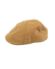 Stetson Texas Cotton flat cap i brunt, från sidan