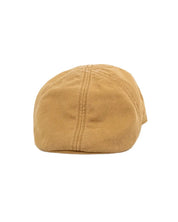 Stetson Texas Cotton flat cap i brunt, framifrån