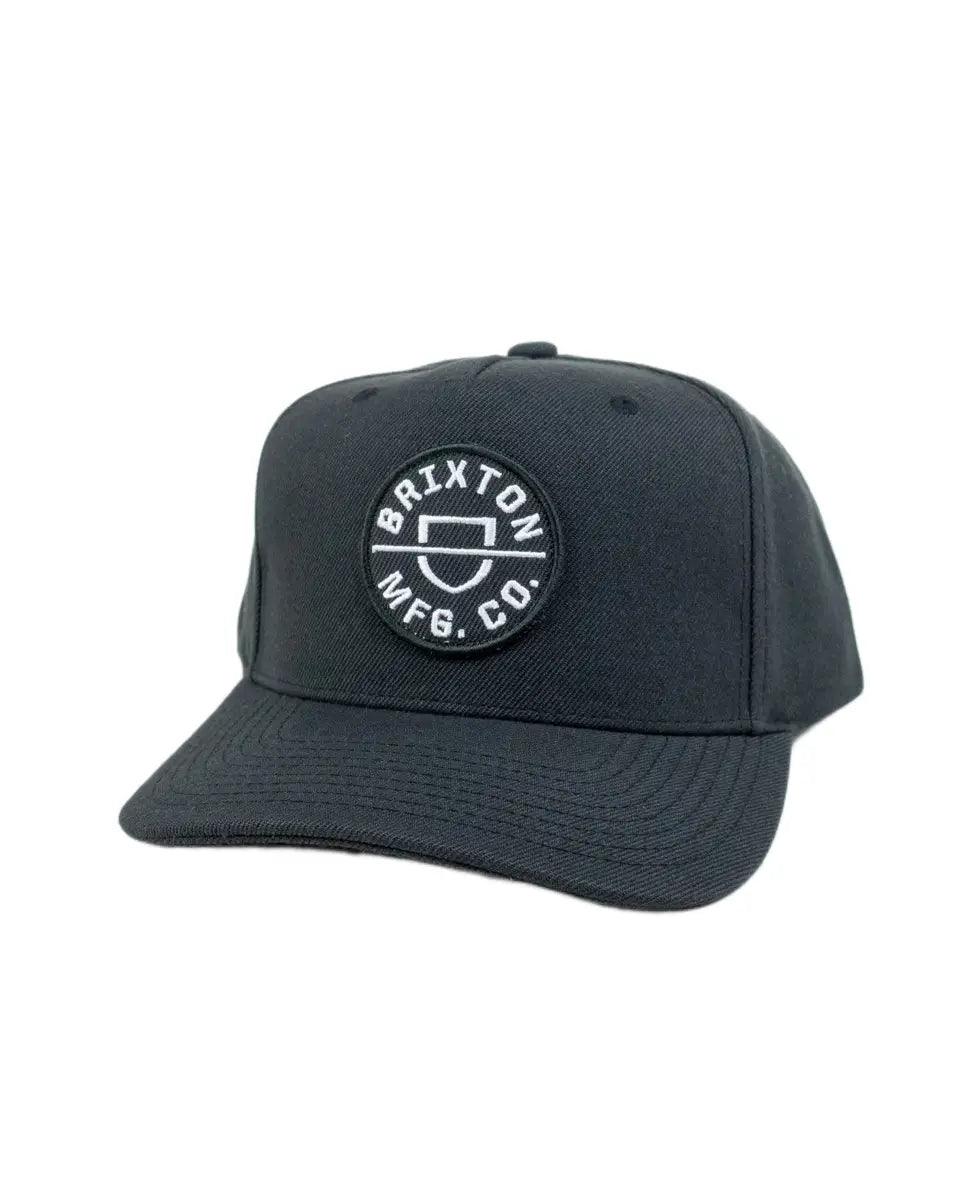 Brixton Crest MP keps i svart, snett framifrån