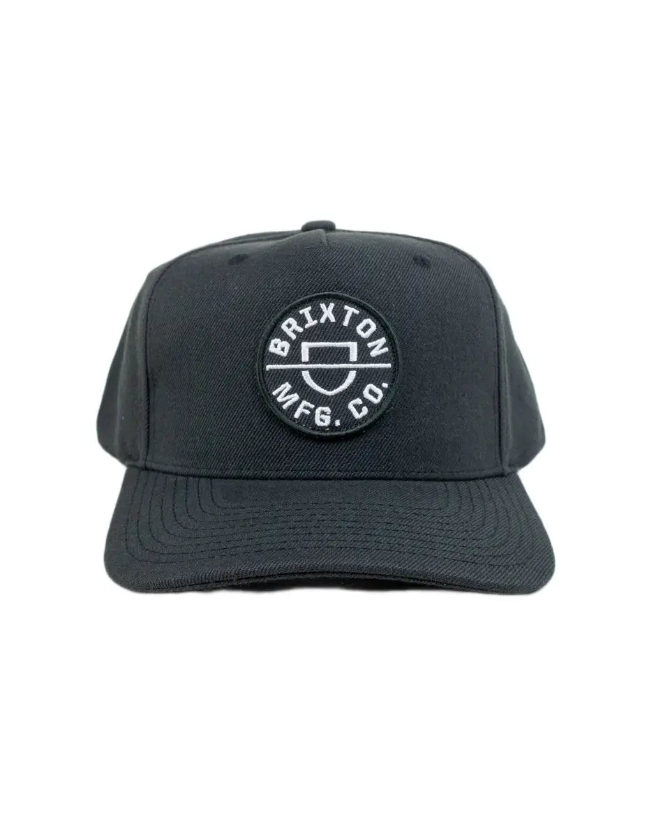 Brixton Crest MP keps i svart, framifrån