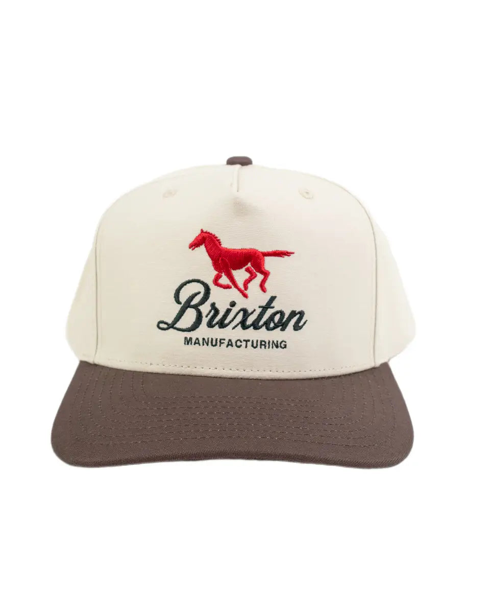 Brixton Leisure keps i krämvitt och brunt, framifrån
