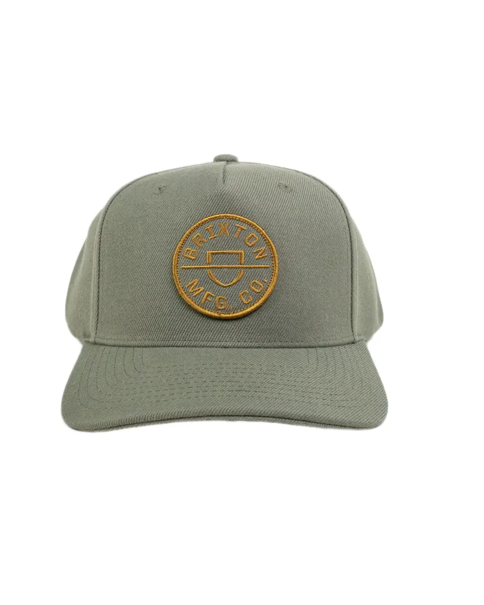 Brixton Crest MP keps i olivgrönt, framifrån