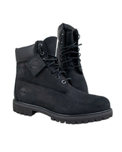 Timberland Premium 6-Inch känga i svart, snett framifrån