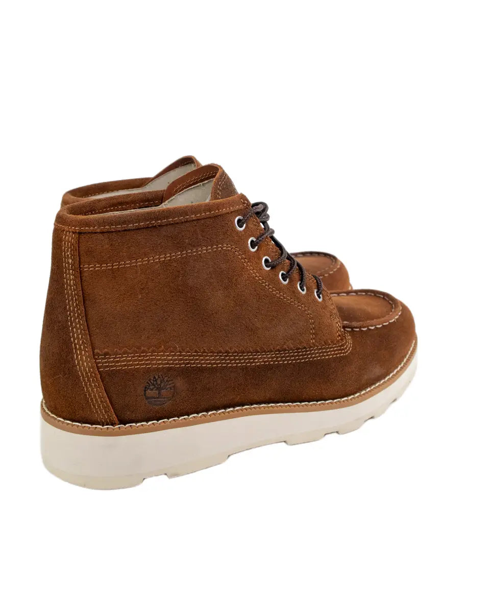 Timberland Britton Road chukka i rostbrunt, snett bakifrån