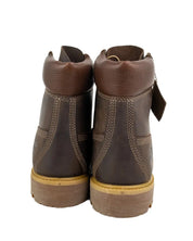 Timberland Premium 6-Inch känga i brunt läder, paret bakifrån