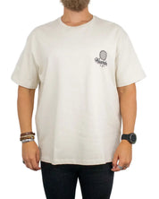 Wrangler Vintage Tee i beige, framsida med boxig passform