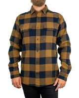 Fjällräven - Flanellskjorta Rutig - Övik Heavy Flannel - Brun