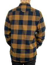 Fjällräven Övik Heavy Flannel flanellskjorta i brunt, baksida