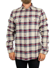 Fjällräven Övik Heavy Flannel flanellskjorta, framsida med två bröstfickor