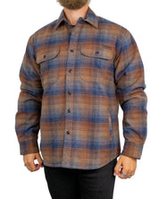 Nudie Glenn Padded Check overshirt, detalj på bröstfickor och knäppning