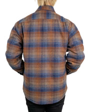 Nudie Glenn Padded Check overshirt, baksida i rutig flanell