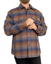 Nudie Glenn Padded Check overshirt, närbild på corozoknapparna