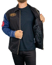 Wrangler Trailrider jeansjacka, insidan med quiltat foder