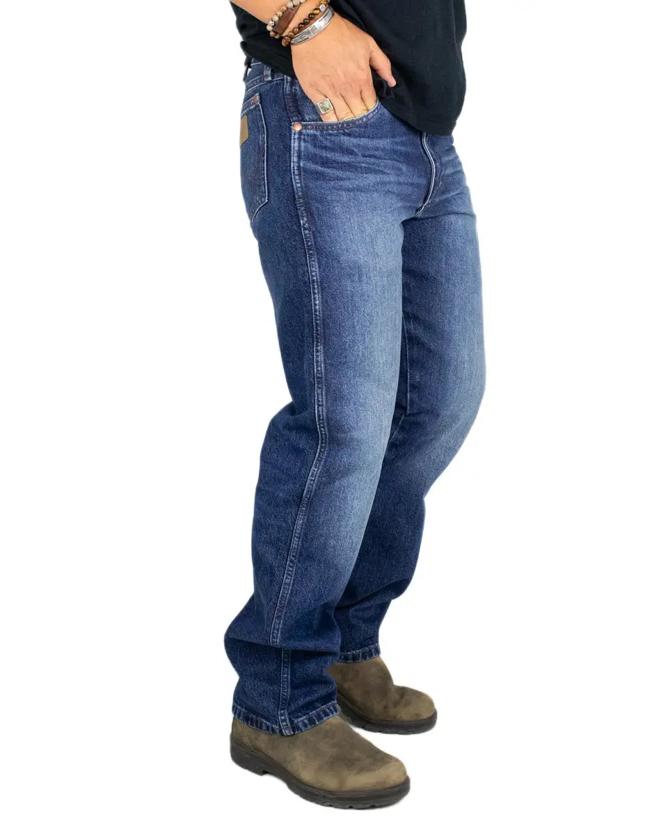 Wrangler 13MWZ jeans, sedda från sidan