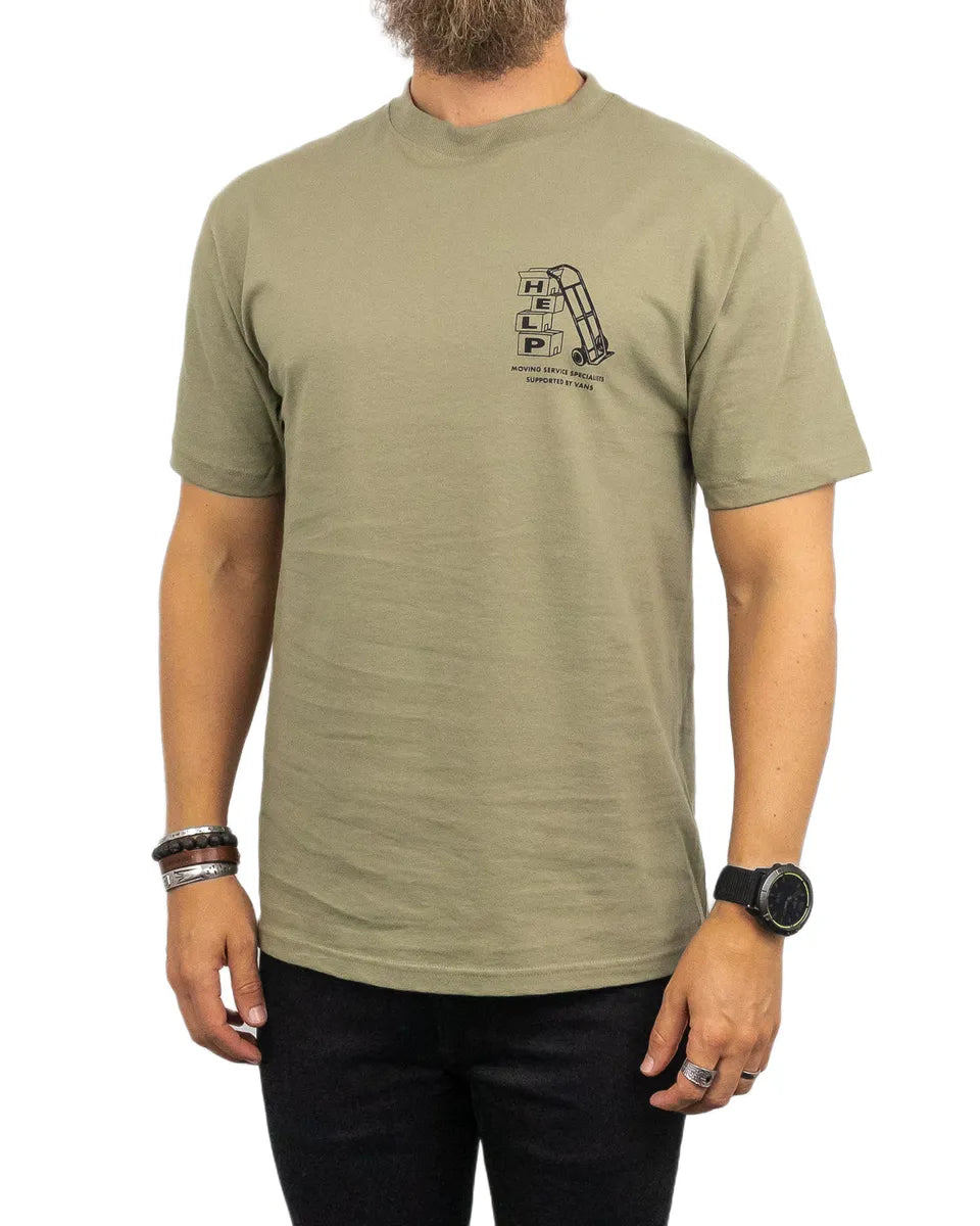 Vans  - T-Shirt Help - Moving Co - Grön