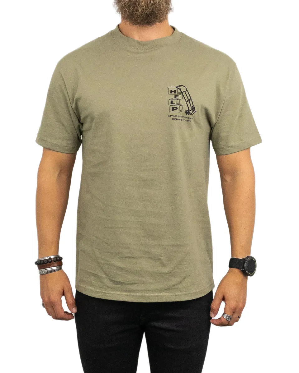 Vans  - T-Shirt Help - Moving Co - Grön