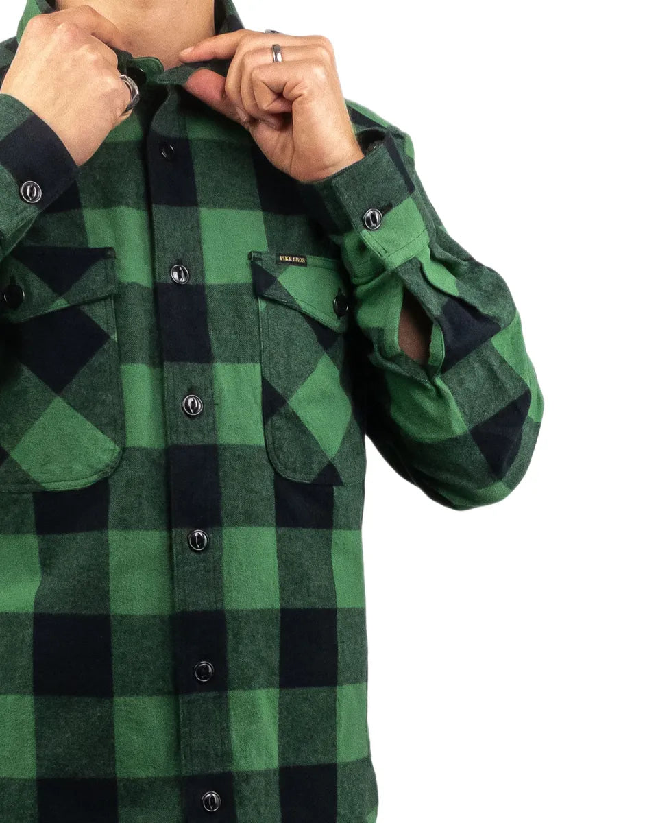 Pike Brothers - Flanellskjorta - 1943 CPO Shirt - Grön