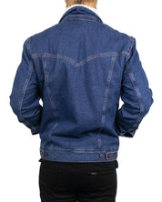 Wrangler  Jeansjacka Sherpa Fodrad - Blå