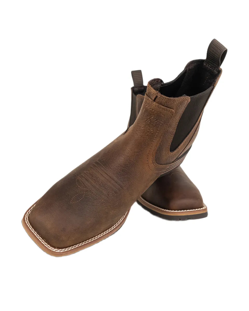 Ariat - Cowboy Boots Square Toe - Hybrid Low Boy - Brun
