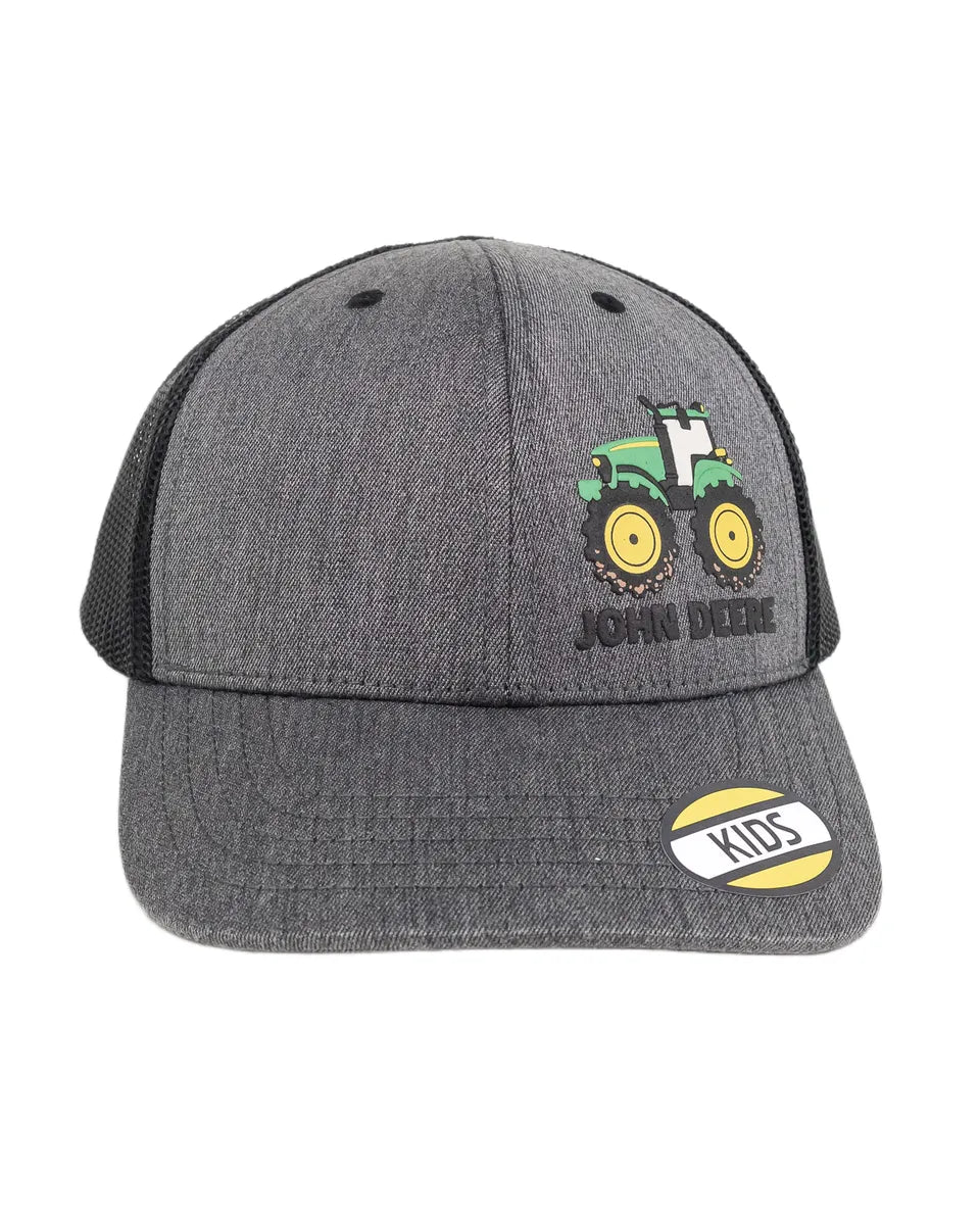 John Deere - Barnkeps Rubber Tractor - Svart/Grå