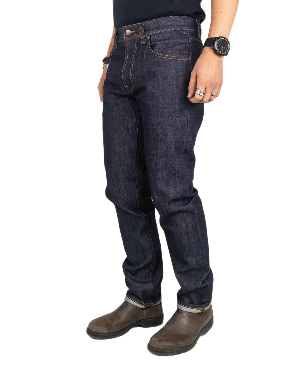 Nudie - Jeans - Gritty Jackson - Dry Old Otvättade Jeans - Blå